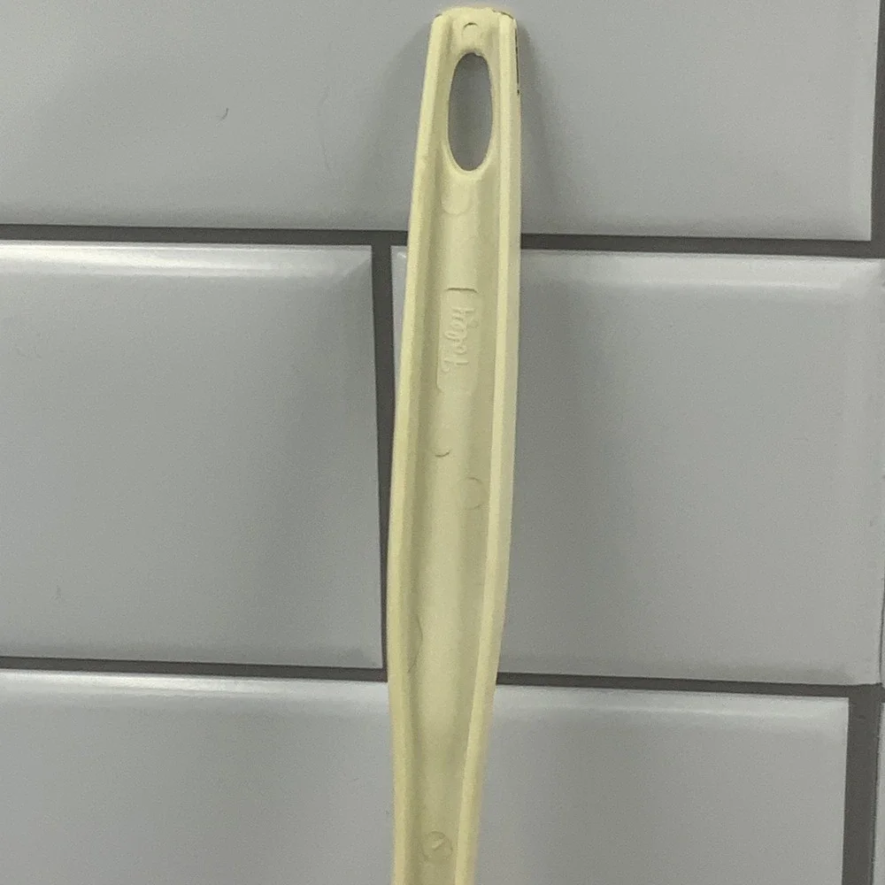 Vintage Foley Wheat Stalk Slotted Spoon Nylon Cream 11.5in